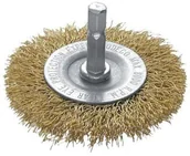 Akcesoria do elektronarzędzi - Modeco Szczotka tarczowa do szlifierki kątowej z trzpieniem o średnicy 65mm marki Expert MN-69-172 4941 - miniaturka - grafika 1