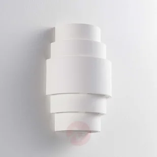 Lindby Zaprojektuj kinkiet gipsowy z włącznikiem ściemniacza i 1 x E14 - Marit - Lampy ścienne - miniaturka - grafika 5