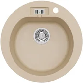 Zlewozmywaki - AXIS Zlewozmywak Granitowy MALIBU 10 Beżowy malibu10be - miniaturka - grafika 1