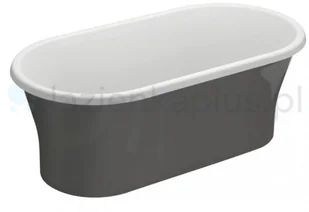 Polimat Amona Wanna wolnostojąca 150x75,5 cm grafit 00413 - Wanny - miniaturka - grafika 2