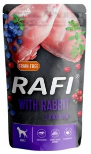 Rafi Pies Królik saszetka 500g - Mokra karma dla psów - miniaturka - grafika 2