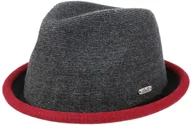 Czapki damskie - Chillouts Kapelusz Boston Pork Pie by szaro-bordowy, L (58-59 cm) - miniaturka - grafika 1