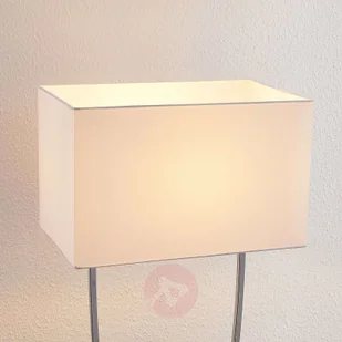 LUCANDE Lucande Evaine lampa podłogowa chrom, klosz biały - Lampy stojące - miniaturka - grafika 4