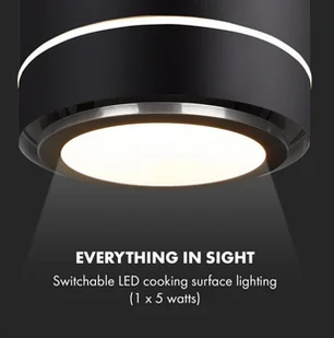 Klarstein Tron Ambience 38 Czarny (CGCH2-TronAmbience-B) - Okapy kuchenne - miniaturka - grafika 8