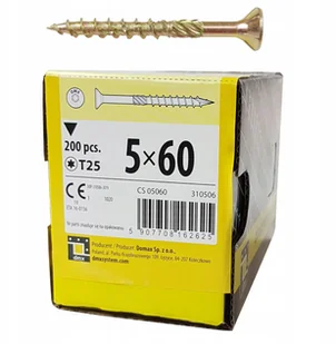 Wkręty Do Drewna Ciesielskie 5x60 Stożkowe 200szt - Wkręty - miniaturka - grafika 2