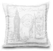 Poduszki dekoracyjne - Darymex Poduszka dekoracyjna Sweet Home London 40x40 dx-040-b231 - miniaturka - grafika 1