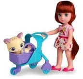 Lalki dla dziewczynek - Artyk Natalia z kotkiem w wózku - miniaturka - grafika 1
