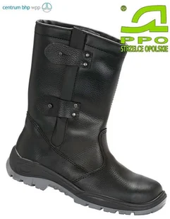 PPO Strzelce Opolskie PPO Kozaki ocieplane z metalowym podnoskiem, model 1413 - Obuwie robocze - miniaturka - grafika 2