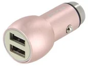 Ładowarki samochodowe - Evelatus Ładowarka samochodowa Evelatus ECC01 2xUSB Różowa A647-942EE_20180925102801 - miniaturka - grafika 1