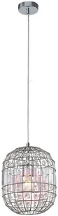 Nino Leuchten Lampa wisząca Lucia z akrylowymi kamieniami, chrom - Lampy sufitowe - miniaturka - grafika 4