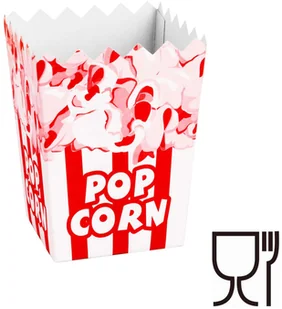 GSG24 Pudełko kartonik na PopCorn 7x11.5x9cm MAŁY 0.5L 100szt 1008904 - Akcesoria gastronomiczne - miniaturka - grafika 2