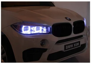 Import LEANToys BMW X6M Białe 2841 - Pojazdy elektryczne dla dzieci - miniaturka - grafika 6