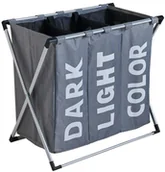 Kosze na bieliznę - Kosz na bieliznę SZARY EVG 20L TRADE - miniaturka - grafika 1