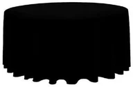 Obrusy i serwetki - Obrus czarny okrągły fi 300cm na stół Fi 180 cm - miniaturka - grafika 1