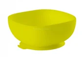 Miseczki i talerzyki dla dzieci - Beaba Silikonowa miseczka z przyssawką yellow - miniaturka - grafika 1
