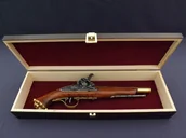 Repliki - broń - Denix SA REPLIKA PIRACKI PISTOLET SKAŁKOWY W PUDEŁKU MODEL 1103L+P01 1103L+P01 - miniaturka - grafika 1