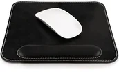 Podkładki pod mysz - OTTO Leather Otto prawdziwej skóry podkładka pod mysz z nakładką na nadgarstek, czarny OTTO168 - miniaturka - grafika 1