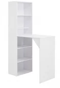 Stoły ogrodowe - Stolik barowy z szafką biały B3-D72 - miniaturka - grafika 1