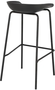 Intesi Stołek barowy Grego czarny - Taborety i hokery - miniaturka - grafika 5