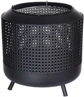Paleniska ogrodowe - PALENISKO OGRODOWE KOSZ 50X50X51CM CZARNE 111022 - miniaturka - grafika 1