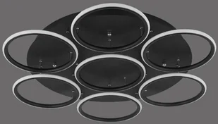 Altavola Design Ledowe Okręgi 7 czarna out 3k LA078/CE_7_out_3k_black - Lampy sufitowe - miniaturka - grafika 3