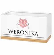 Donice - Blumfeldt Murrano osłonka ceramiczna z nadrukiem dla niej na imieniny PDC1-016 - miniaturka - grafika 1