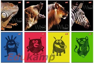 St. Majewski Papier Zeszyt A5 60k. MAJEWSKI mix linia laminowany ZZ12STR - Zeszyty szkolne - miniaturka - grafika 2