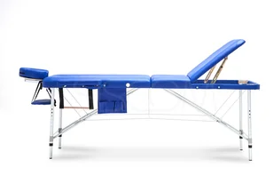 Bodyfit Stół łóżko do masażu Aluminiowe 3 segmentowe niebieskie XXL 551 Łóżko XXL - Stoły i łóżka do masażu - miniaturka - grafika 4