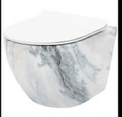 Miski WC - Rea C8002 Carlos Duroplast/Slim/ZM Granit Shiny Misa Wisząca WC Bezrantowa - miniaturka - grafika 1