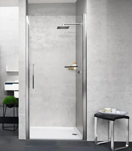 Novellini Young 2.0 1B Drzwi prysznicowe uchylne wnękowe 57-61x200 cm profile chrom szkło przezroczyste Y21B57-1K - Ścianki i drzwi prysznicowe Novellini Young 2.0 1B Drzwi prysznicowe uchylne wnękowe 57-61x200 cm profile chrom szkło przezroczyste Y21B57-1K - Ścianki i drzwi prysznicowe - miniaturka - grafika 1