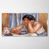 Obrazy i zdjęcia - PL Coloray Obraz Szklany Kobieta Kawa 100x50cm - miniaturka - grafika 1