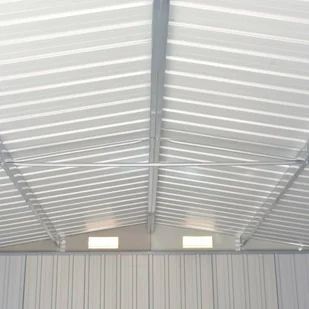 vidaXL Szopa ogrodowa, antracyt, 257x779x181 cm, stal galwanizowana! 47034 - Altany ogrodowe - miniaturka - grafika 3