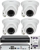 Zestawy do monitoringu - Dahua Zestaw domowego monitoringu IP 4x kamera 2Mpx FHD - miniaturka - grafika 1