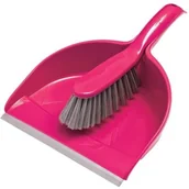 Miotły, szufle, mopy - York Zmiotka z szufelką Compact Różowy - miniaturka - grafika 1
