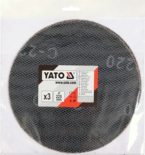 Yato Krążek z siatki ściernej z rzepem 225mm 3szt P220 do szlifierki YT-845863 - Materiały ścierne - miniaturka - grafika 2