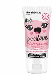Flos-lek Floslek PeelLove Peeling do twarzy z kwasami AHA Peony Gommage 75ml - Kremy oczyszczające - miniaturka - grafika 3