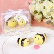 Pojemniki na przyprawy - UPOMINKARNIA Solniczka i pieprzniczka Pszczółki N104-0 - miniaturka - grafika 1