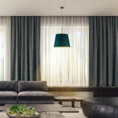 Lampy sufitowe - LYSNE Ozdobna lampa wisząca do salonu SARI VELUR kolor zieleń butelkowa 14565V/4 KOLOR ZIELEŃ BUTELKOWA - miniaturka - grafika 1