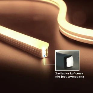 v-tac Neon Flex V-TAC 24V IP68 10mb Cięcie co 5cm 6,5W/m IP68 VT-554 Żółty 260lm - Taśmy LED - miniaturka - grafika 9