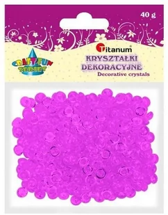 Titanum Kryształki plastikowe. 40 g, Fioletowe, Titanum - Pasmanteria - miniaturka - grafika 3
