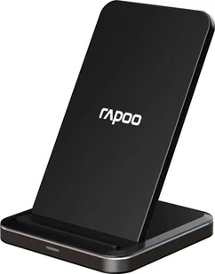 Rapoo XC220 bezprzewodowa ładowarka Qi do smartfonów (Iphone/Samsung/Huawei/LG/Nokia), indukcja, bezprzewodowa, zasilacz sieciowy, szybkie ładowanie, czarna 20028 - Ładowarki do telefonów - miniaturka - grafika 2