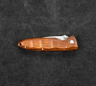 Mcusta Zanmai Nóż składany Classic Wave Iron Wood Damascus MC-0018D - Noże - miniaturka - grafika 4