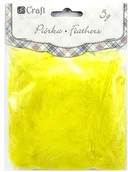 Decoupage - DP CRAFT Piórka 5-12 cm 5G Yellow - miniaturka - grafika 1