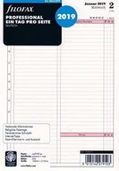 Kalendarze - Filofax kalendarz wkładka A5 multifit Professional: jeden dzień na stronę 2019 W języku niemieckim z czasem zegarek 000019-68552 - miniaturka - grafika 1