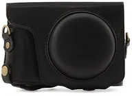 Akcesoria fotograficzne - Panasonic megagear Lumix DC-ZS200, TZ200 EVER Ready prawdziwej skóry Camcorder-Case z paskiem do noszenia na ramieniu MG1435 - miniaturka - grafika 1