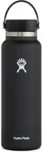 Butelki termiczne - Hydro Flask Butelka termiczna 40 oz Wide Mouth 2.0 Flex Cap Hydro Flask - black W40BTS001 - miniaturka - grafika 1