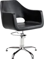 Meble fryzjerskie - Ayala Fotel fryzjerski Marea czarny baza pająk - miniaturka - grafika 1