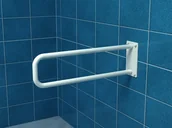 Akcesoria łazienkowe - Makoinstal Poręcz stała łukowa dla niepełnosprawnych UR8s 80 cm stal węglowa emaliowana UR8s - miniaturka - grafika 1