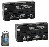 Akumulatory do aparatów dedykowane - Sony Amsahr Amsahr cyfrowy zamiennik aparatu i kamery bateria do NP-F550, NP-F330, NP-F570 zestaw 2 - zawiera akcesoria do obiektywów etui B-NPF550-2CT - miniaturka - grafika 1