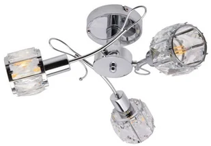 Krislamp Venus KR 373-3PL Plafon spot oprawa sufitowa 3x40W E14 chrom - Lampy sufitowe - miniaturka - grafika 2